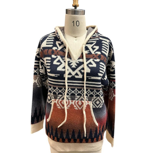 Rising Women's Long Sleeve Hooded Sweater - Multi