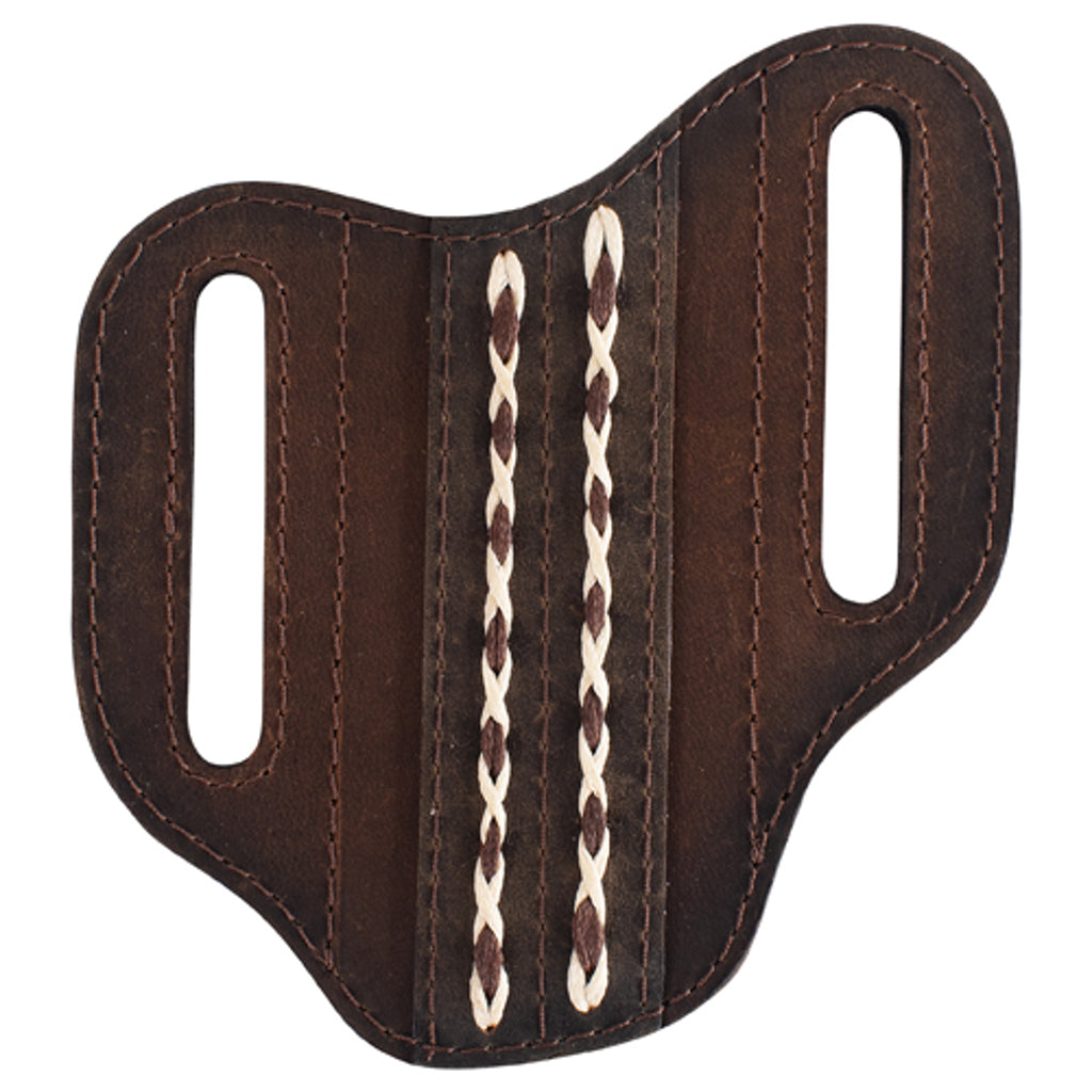 Red Dirt Hat Co Unisex Doubled Braided Pancake Knife Sheath - Oiled Brown