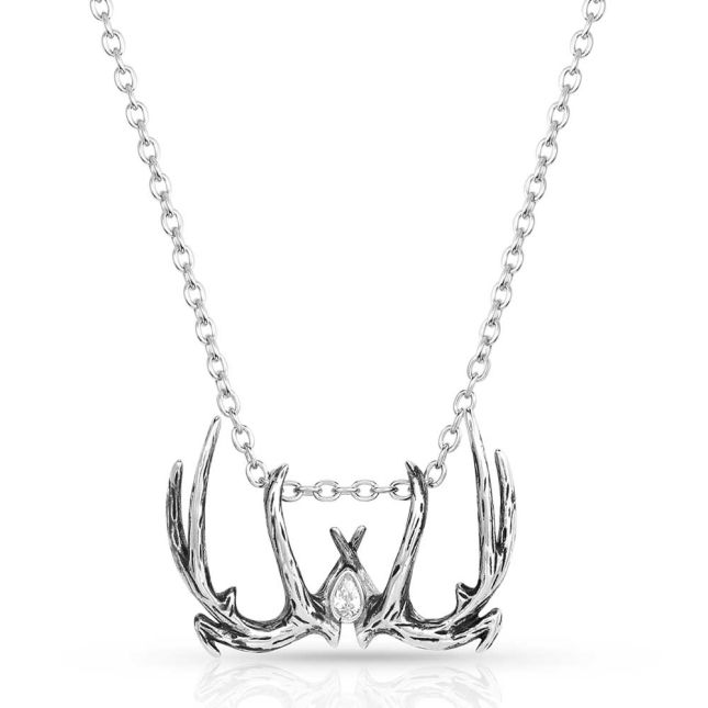 **Montana Silversmith Pursue the Wild Antler Necklace