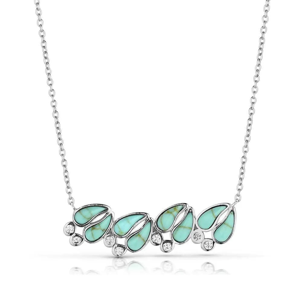 Montana Silversmith Women's Trackers Trail Turquoise Necklace