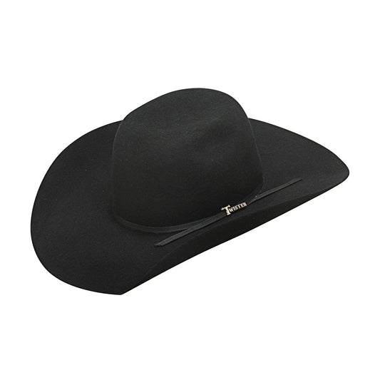 Twister Kid's Wool Western Hat - Black