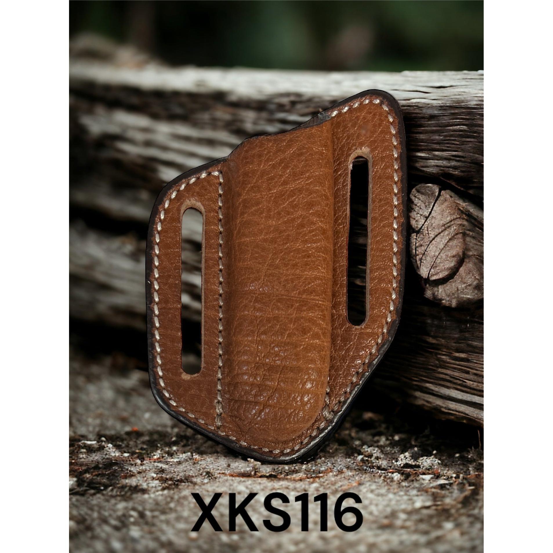 Twisted X Confoured Knife Sheath Contoured Soft Leather - Irvine Tack & Western Wear