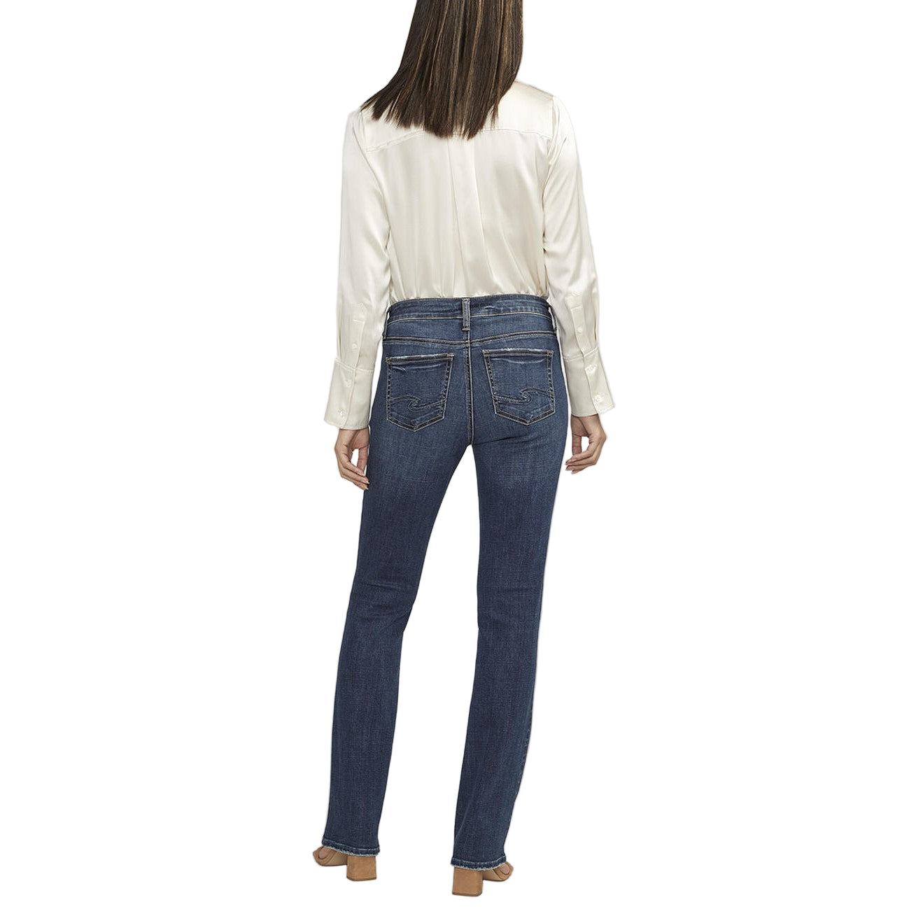 Silver Women's Elyse Mid Rise Slim Bootcut Jeans