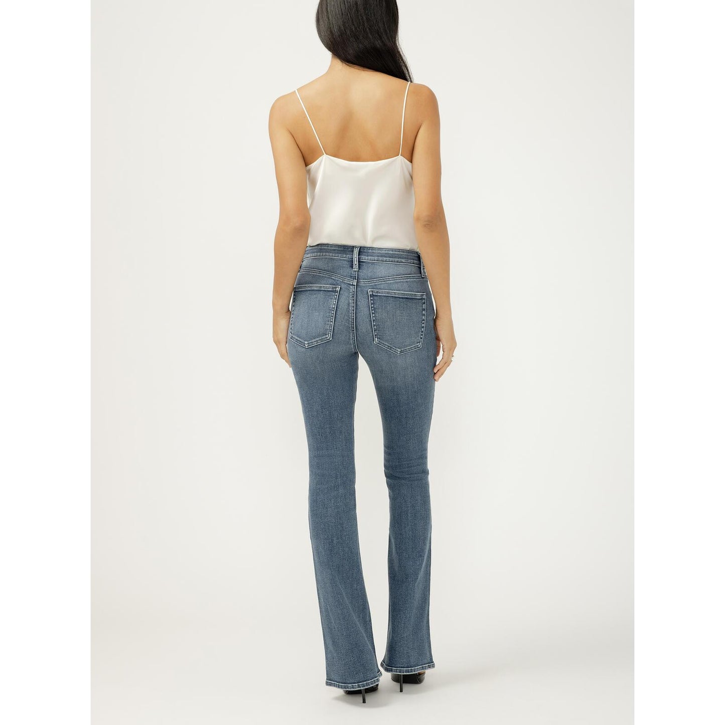 Silver Women's Most Wanted Mid Rise Skinny Jeans- Bristol
