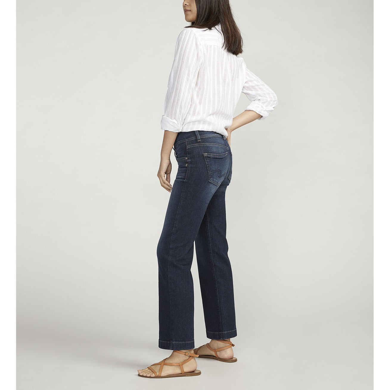 Leesechin Womens Jeans Clearance Trendy Button Zipper Summer Mid Waist  Pockets Full Length Pants