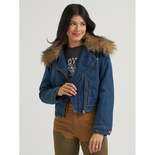 Wrangler Women's Lainey Wilson Moto Jacket-