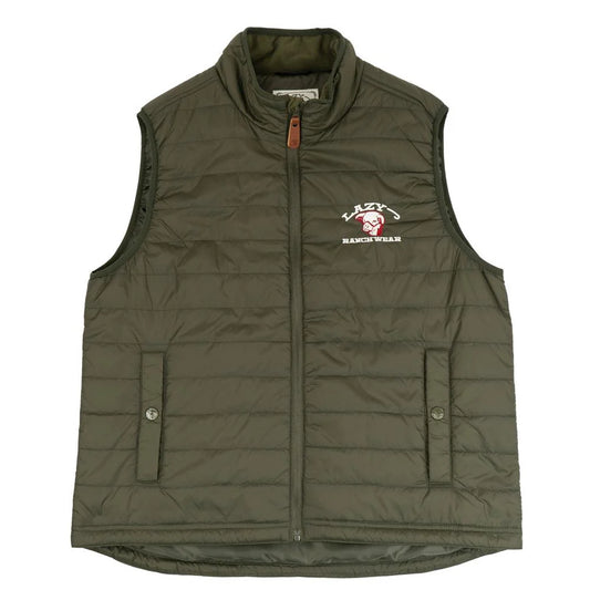Lazy J Ranch Men's Lightweight Relaxed Fit Vest - Green
