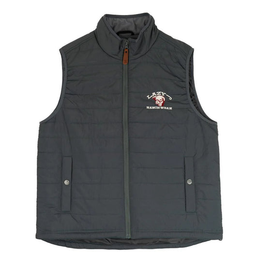 Lazy J Ranch Men's Lightweight Relaxed Fit Vest - Slate Blue