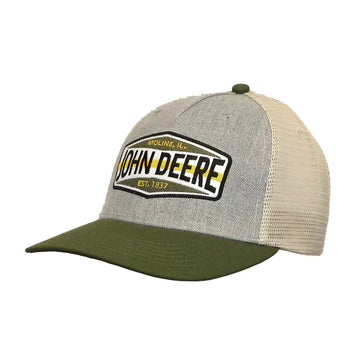 John Deere Men's Vintage Sign Cap - Ivory