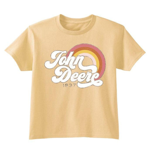 John Deere Kids Rainbow Tee - Yellow