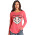 Panhandle Women's Long Sleeve Shirt With Graphic - Pink