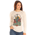 Panhandle Women's Long Sleeve Shirt With Graphic - Cream