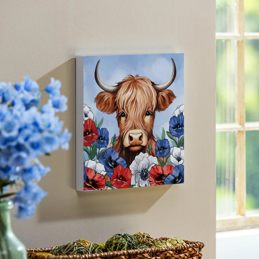 Evergreen Classic Highland Cow Indoor Wall Wood Decor- 12 x 12