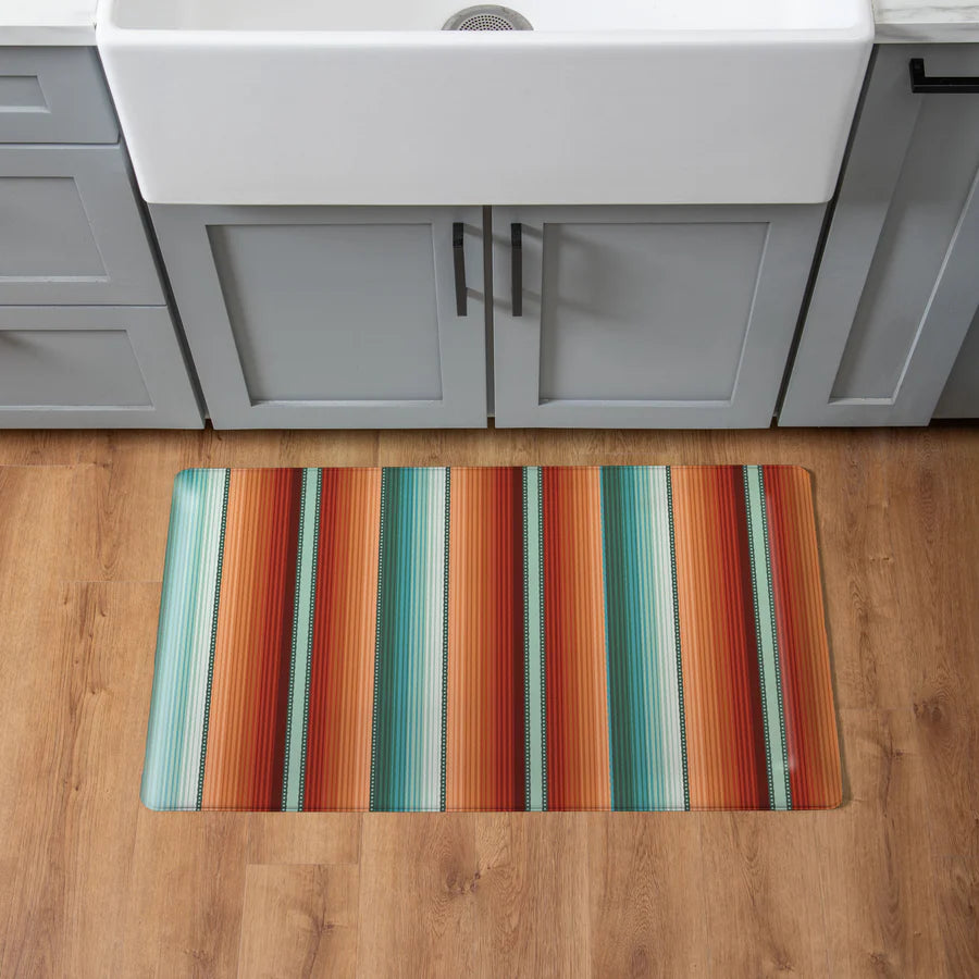 Evergreen Southwest Pueblo  Serape Stripe Anti Fatigue Mat