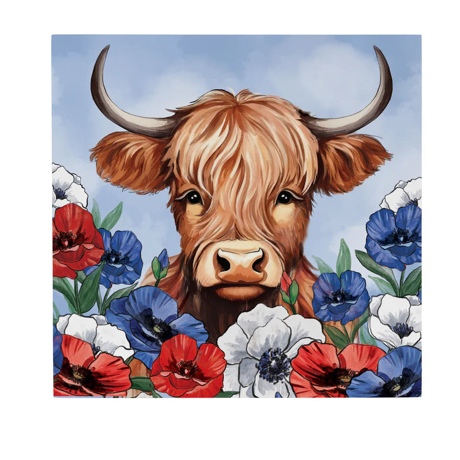 Evergreen Classic Highland Cow Indoor Wall Wood Decor- 12 x 12