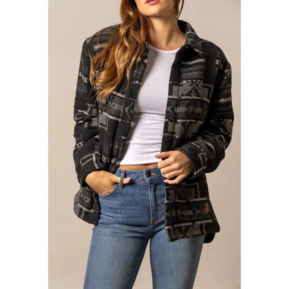 Kimes Women's Long Sleeve Lauren Wool Jacket - Black