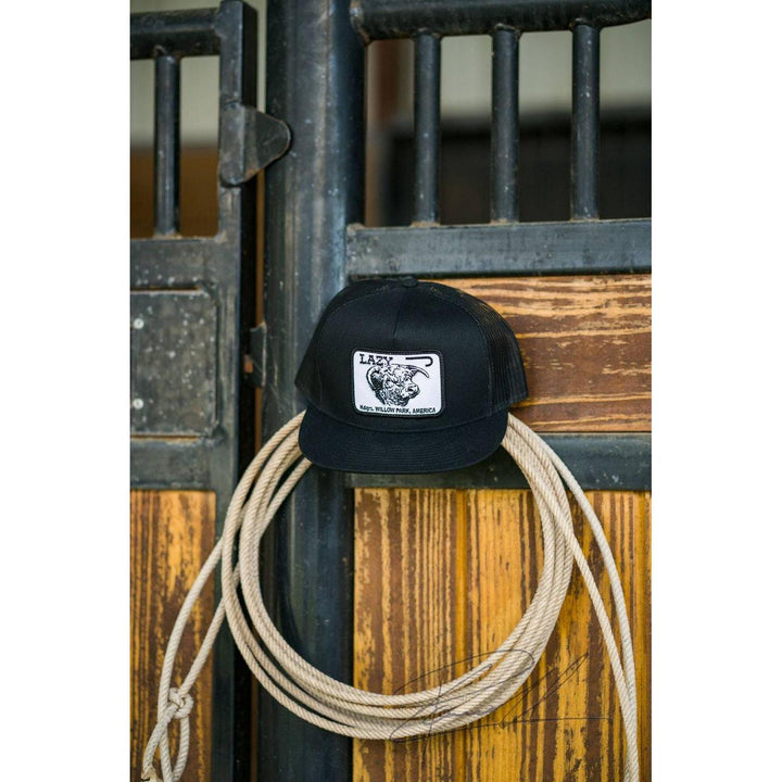 Lazy J Ranch Black Willow Cattle Headquarters Classic Five Panel Trucker Hat