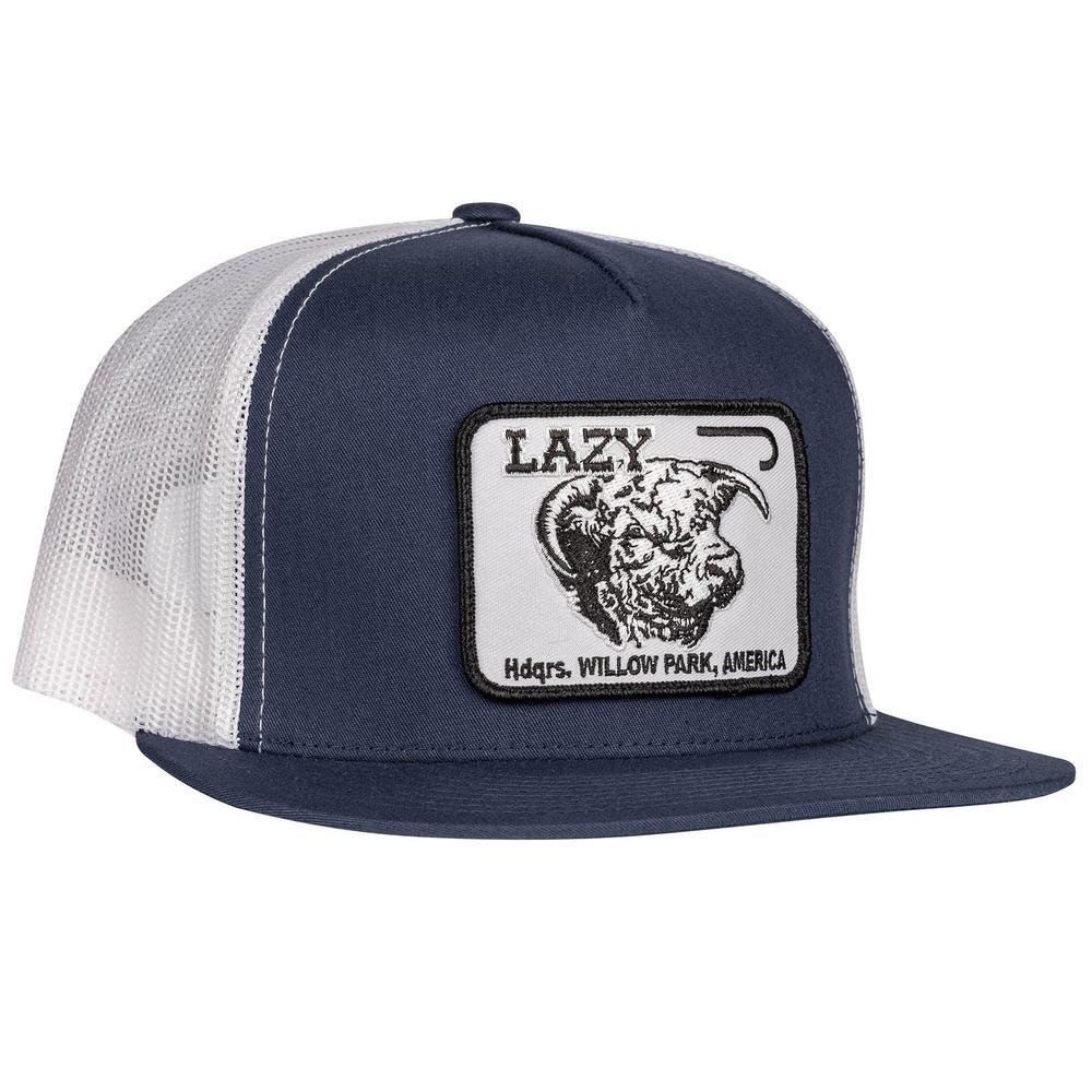 Lazy J Ranch Navy &amp; White Willow Cattle Headquarters Classic Five Panel Trucker Hat