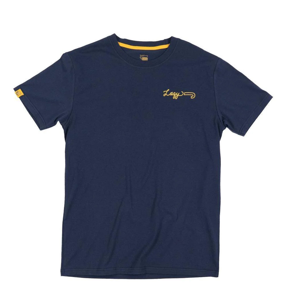 Lazy J Men's Short Sleeve Neon Jughead Tee Shirt- Navy - Irvine Tack & Western Wear