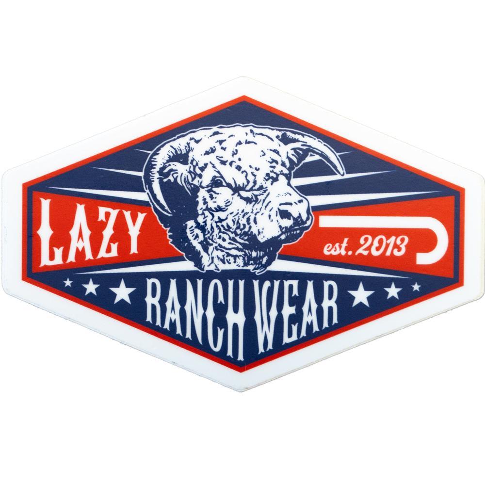 Lazy J Ranch Wide Diamond Ranch Sticker