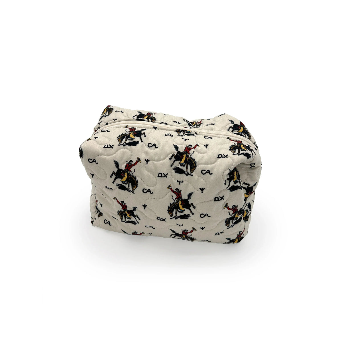 Ida Mae Home Lazy J Large Makeup Bag-Chambray