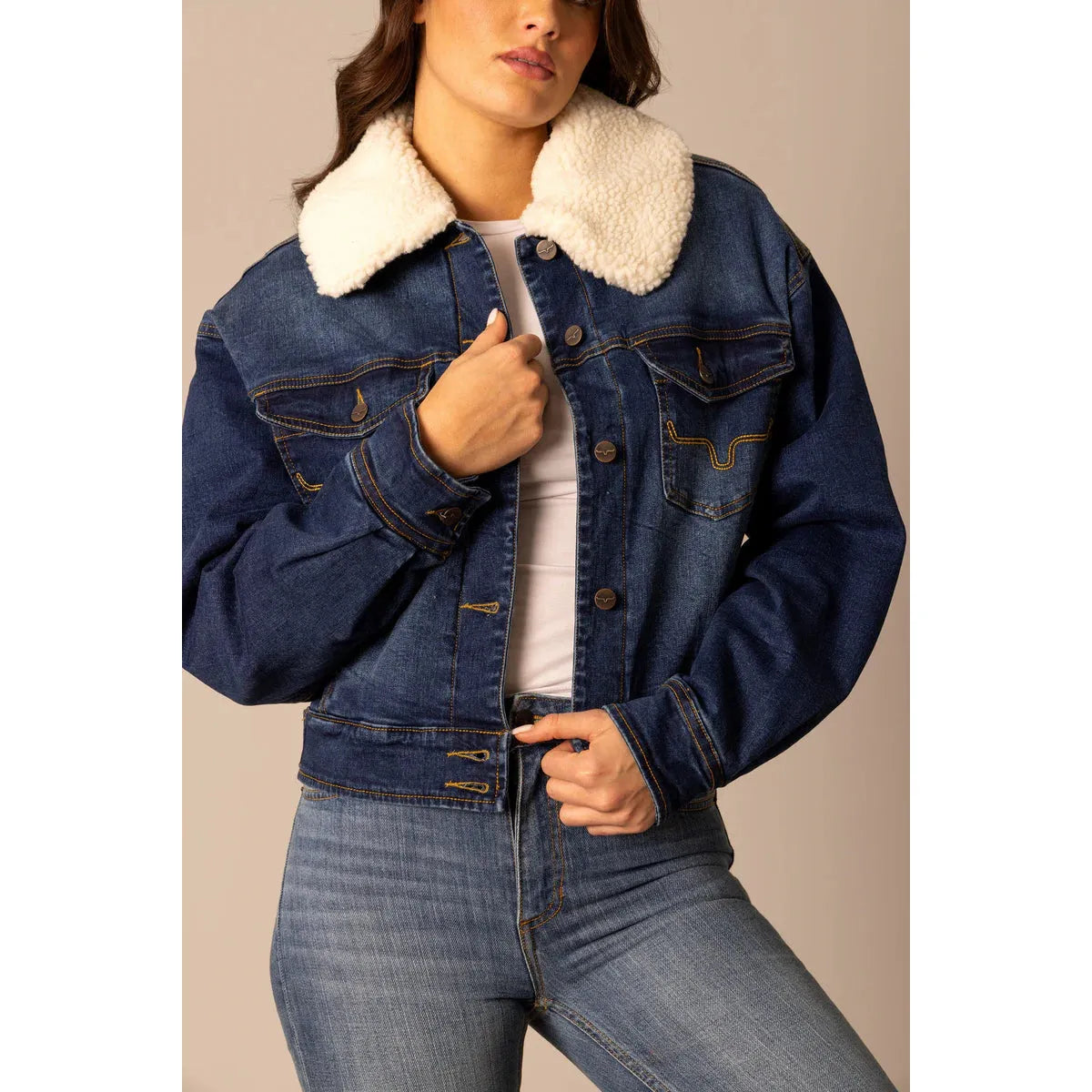 Kimes Women's Long Sleeve Leela Indigo Jacket - Multiple Colours