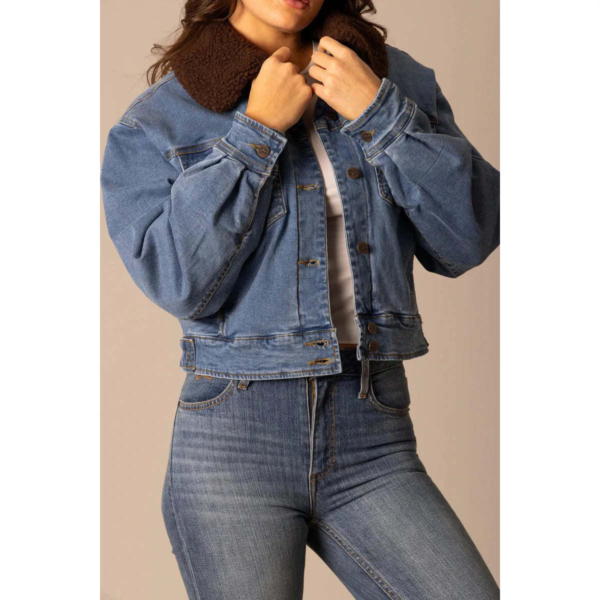 Kimes Women's Long Sleeve Leela Indigo Jacket - Multiple Colours