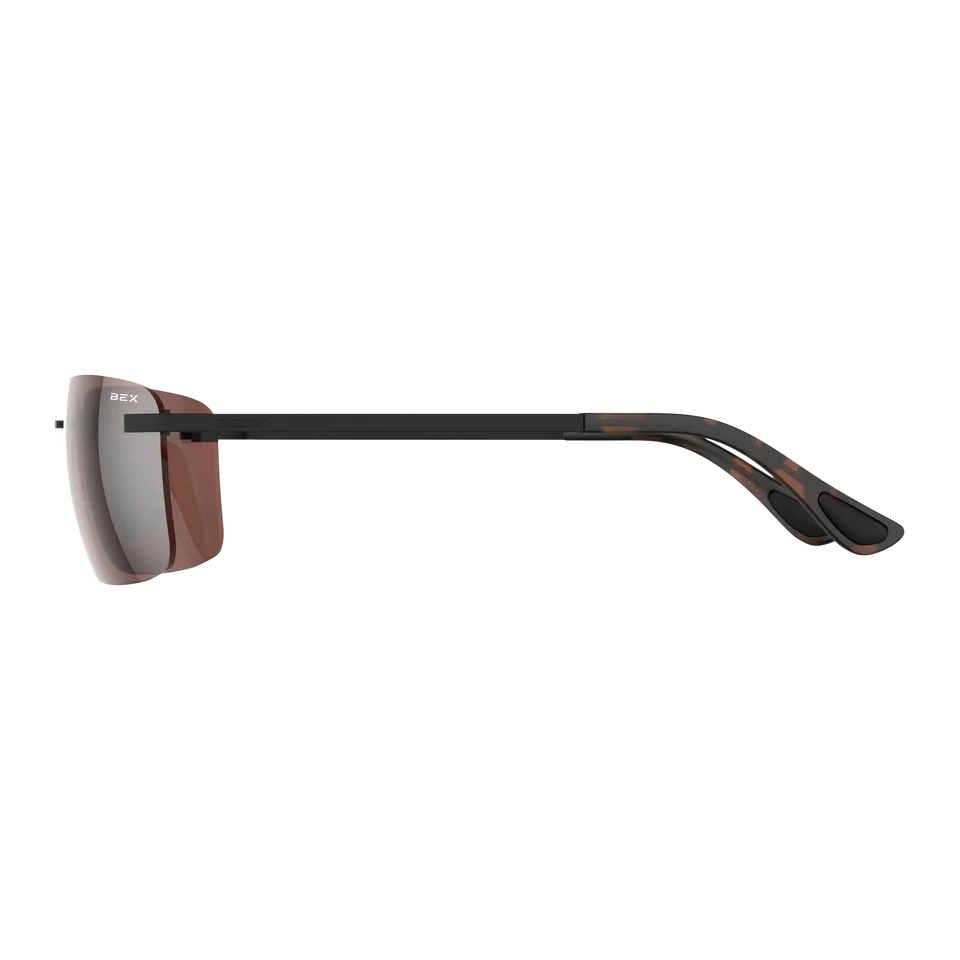 BEX Legolas OTG Polarized Sunglasses- Black/Brown/Silver