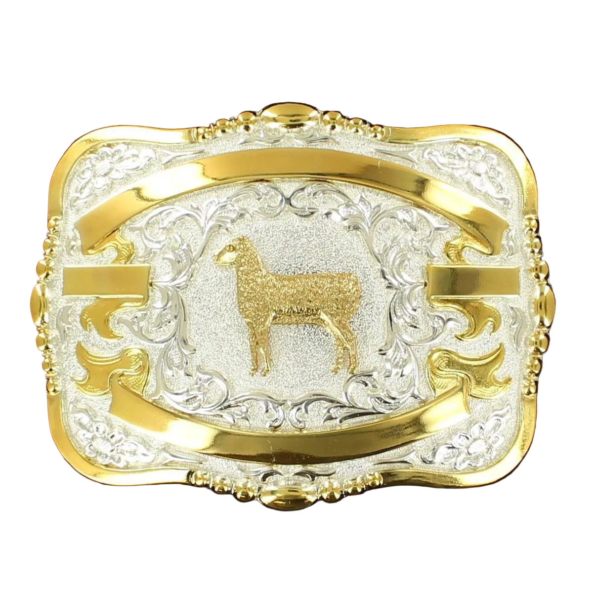Lightning Ridge Sheep Trophy Buckle