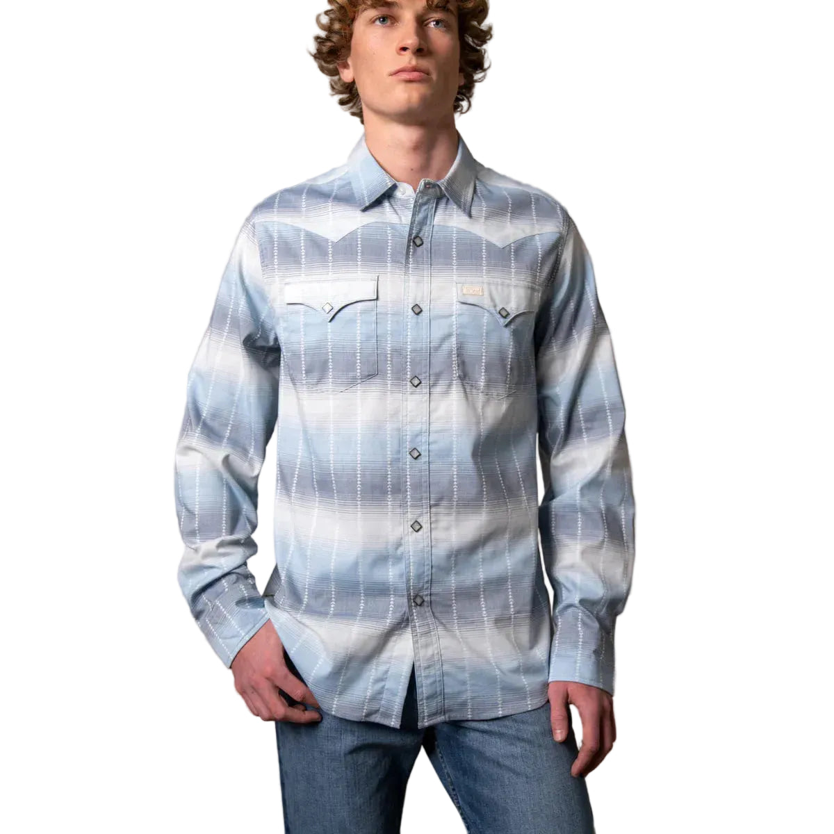 Kimes Men's Lyle Long Sleeve Shirt - Blue