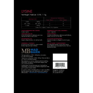 Mad Barn Lysine
