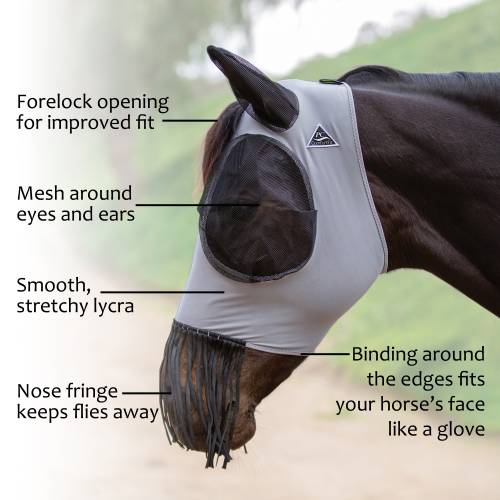 Professional's Choice Lycra mask w/ Nose Fringe-One Size