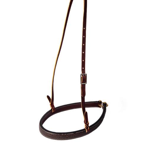 Professional Choice Noseband 2 Ply Choc RO Stitched