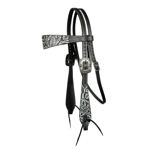 Professional Choice Headstall Brow Swell Cheek Black/White