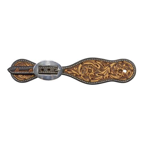 Professional's Choice Sanded Floral Spur Strap