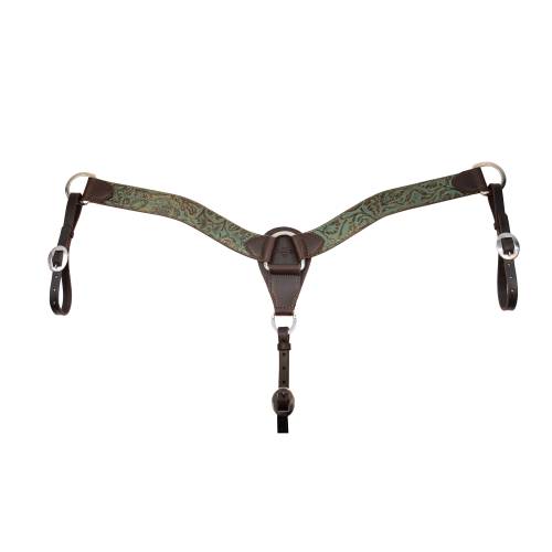 Professional's Choice 2" Contoured Breast Collar- Copper Emerald