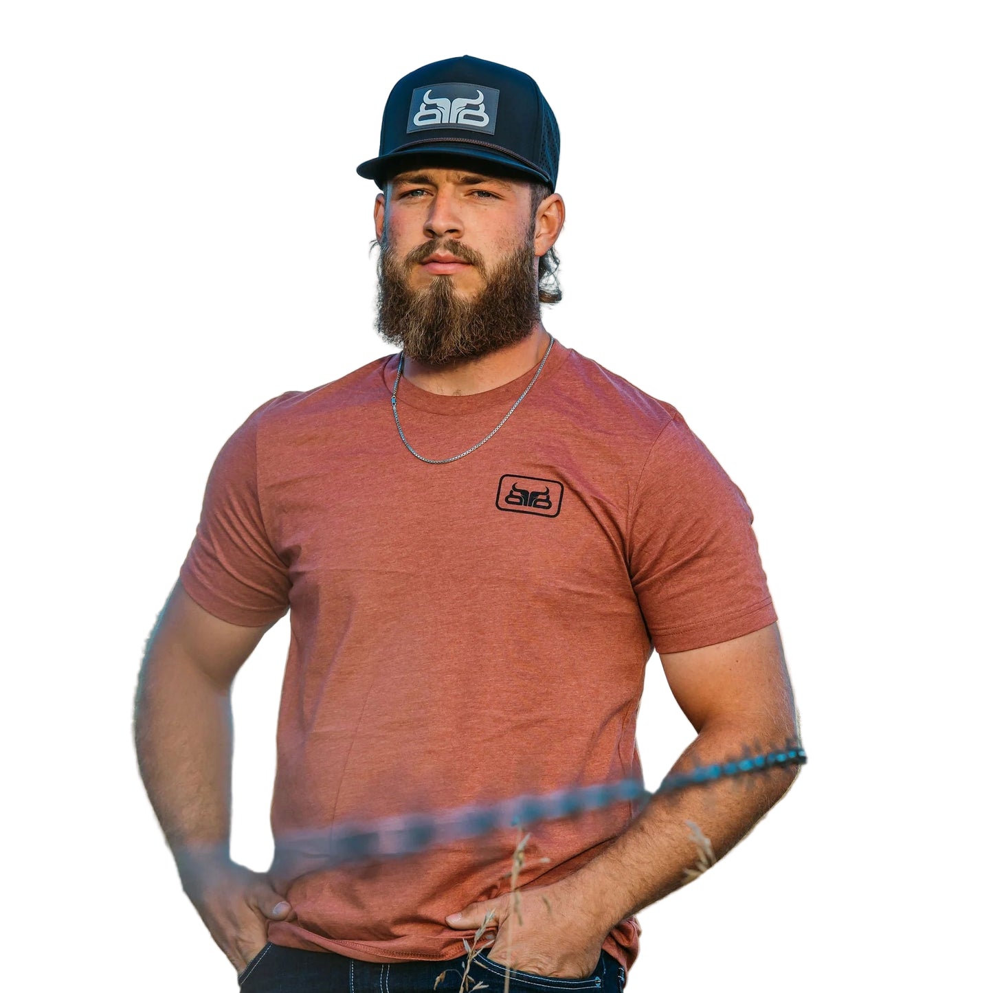 Baredown Brand Unisex Short Sleeve Crossroads Tee Shirt- Heather Clay