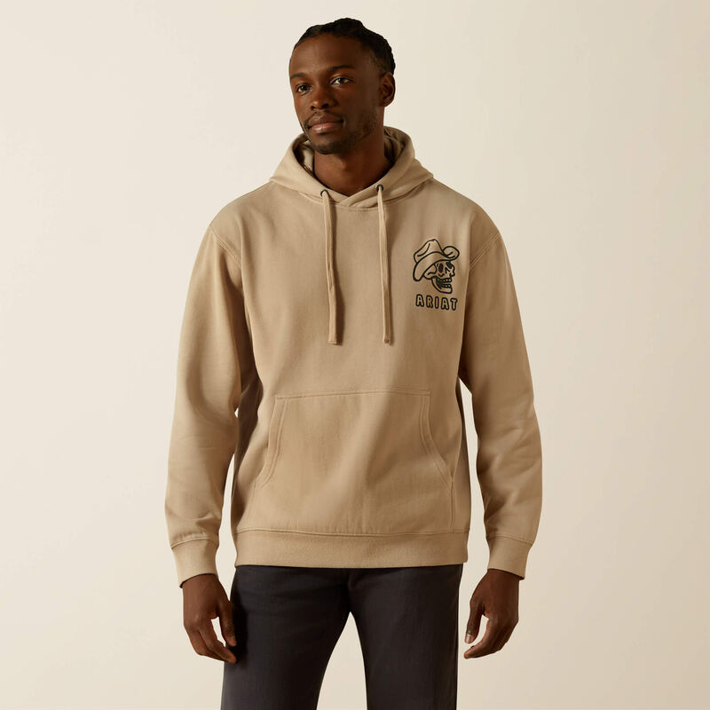 Ariat Men's Drinking Buddies Hoodie - Beige