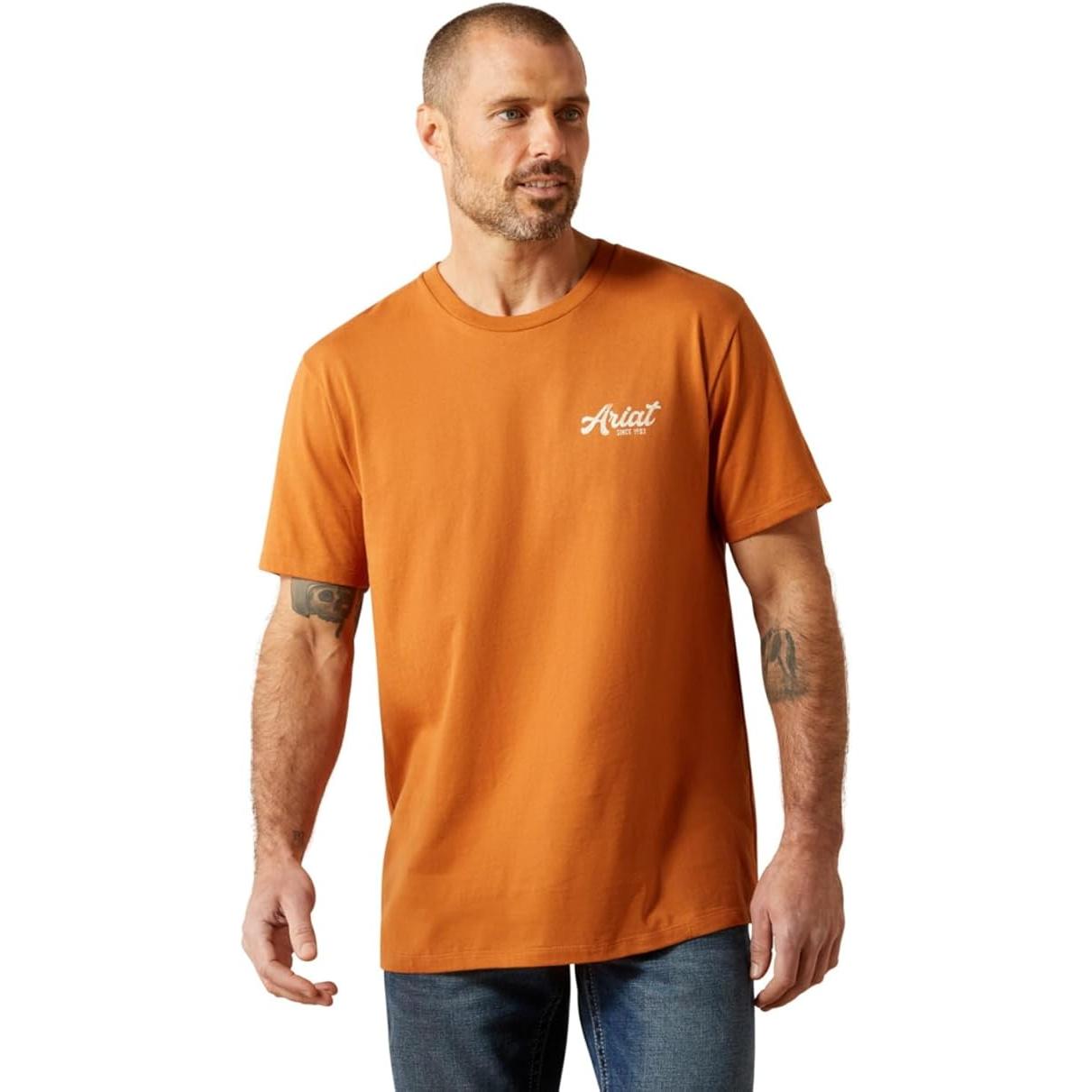 Ariat Men's Short Sleeve Coyote Country Tee Shirt - Adobe