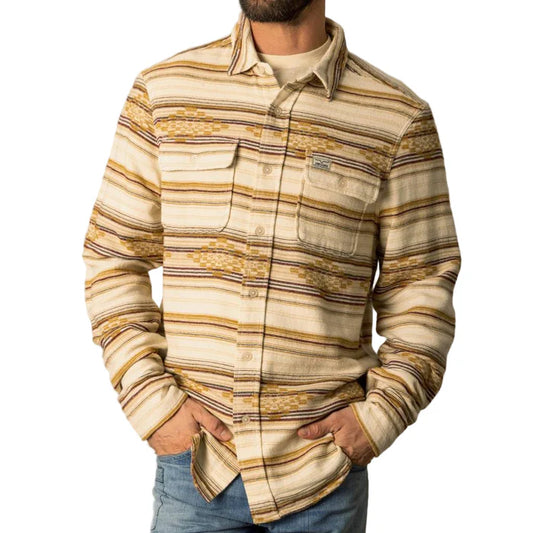 Kimes Men's Bisbee Long Sleeve Shirt - Natural