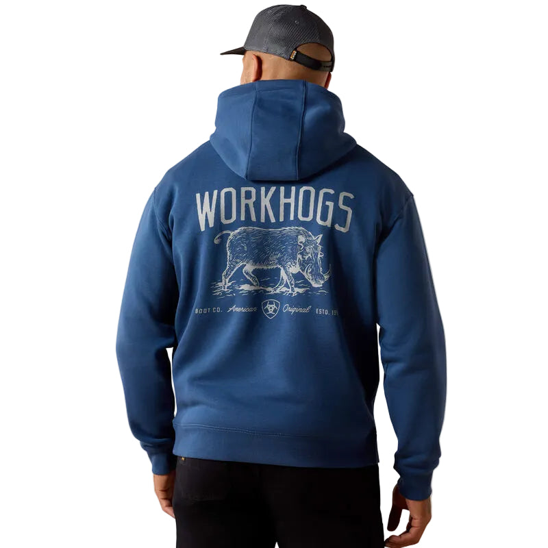 Ariat Men's Rebar Lightweight Workhog Hoodie - Dark Denim