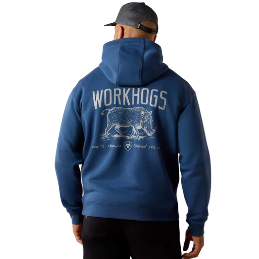 Ariat Men's Rebar Lightweight Workhog Hoodie - Dark Denim