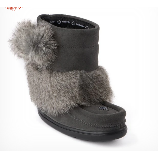 Manitobah Youth Snowy Oulet Mukluk- Charcoal