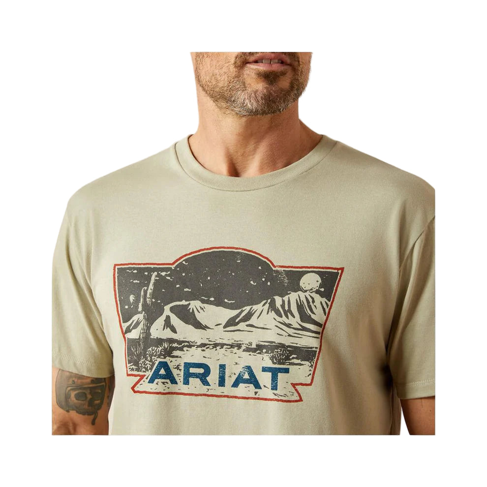 Ariat Men's Short Sleeve Stamped Landscape Tee Shirt - Elm