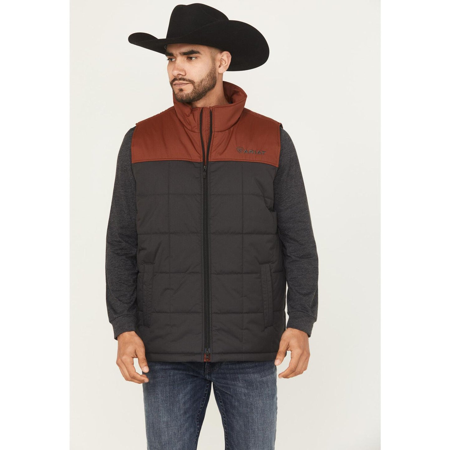 Ariat Men's Crius Insulated Vest - Paprika/Phantom