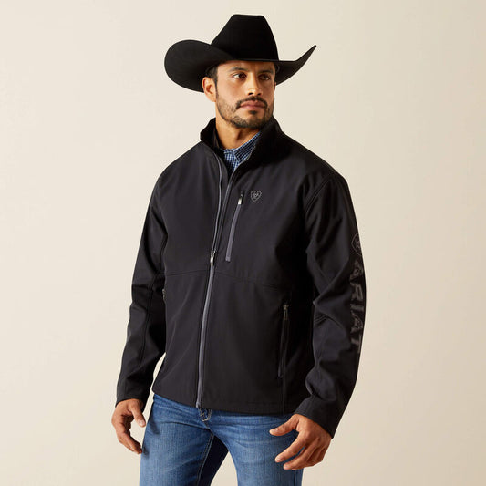 Ariat Men's Logo Softshell Jacket - Phantom/Grey Southwest