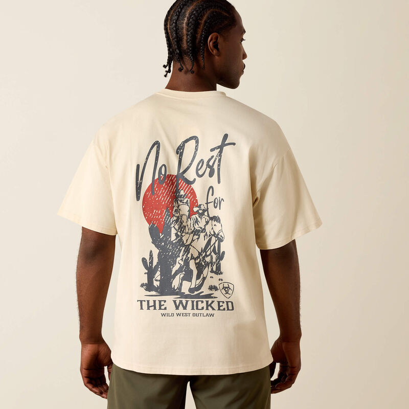 Ariat Men's The Wicked Boxy Tee Shirt - Sandshell - Irvine Tack & Western Wear