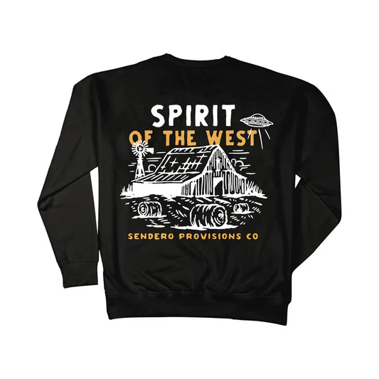Sendero Men's High Plains Long Sleeve Sweatshirt - Black