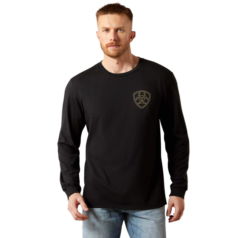 Ariat Men's Long Sleeve Easy Rider Tee Shirt - Black