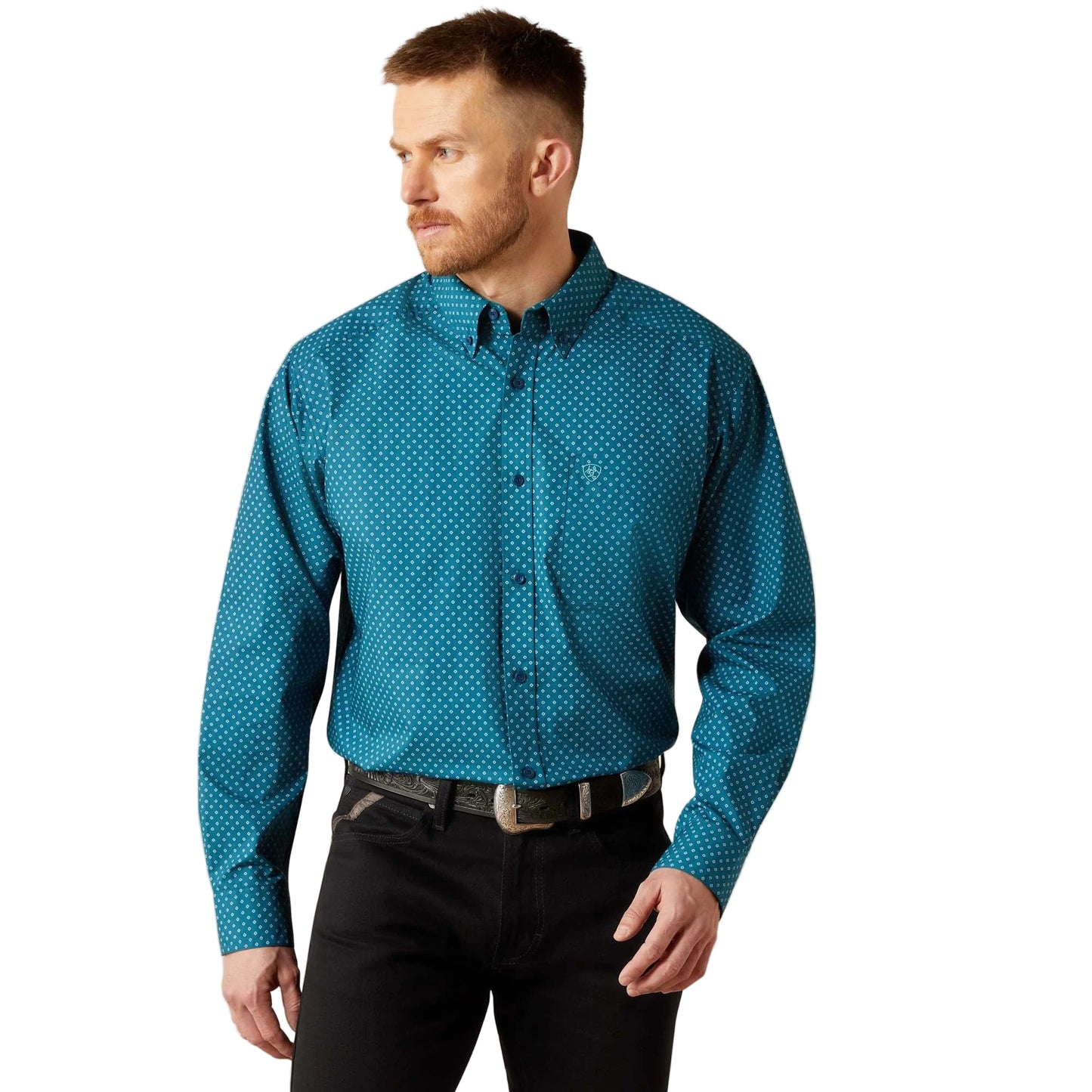 Ariat Men's Tyce Long Sleeve Shirt - Dark Teal